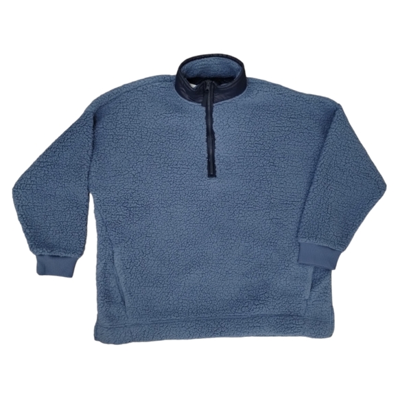 Aerie Fluffy Sherpa Quarter Zip Sweatshirt - Picture 2 of 16